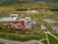 Photo of aerial view of an Old Coal Mine Pit Yard on overcast Day, Blaenavon, Wales, UK.