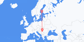 Serbia to Åland Islands