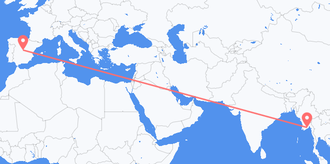 Vuelos de Myanmar (Birmania) a España