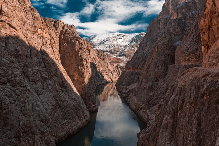 Photo of blue river from Karanlık Canyon, Erzincan ,Turkey.