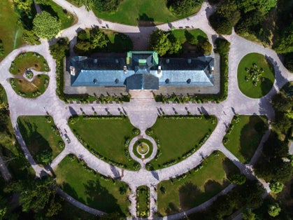 photo of aerial view of Parc de l'Orangerie in Strasbourg, France.