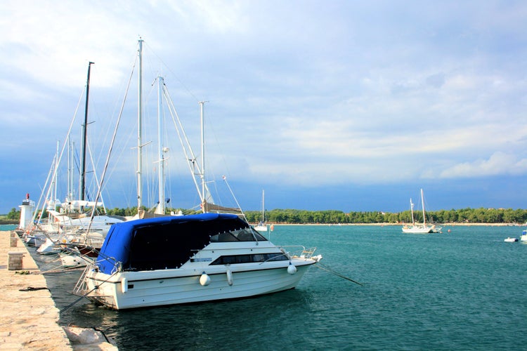 photo of view of port of Novigrad, Croatia.