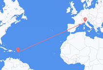 Flyg från Saint Kitts, S:t Kitts och Nevis till Reggio Emilia, Italien