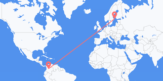Colombia to Åland Islands