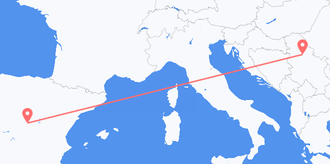 Авиаперелеты из Сербии в Испанию