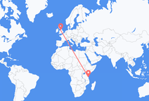 Flug frá Dar es Salaam til Manchester