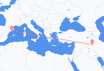从蘇萊曼尼亞飞往巴塞罗那的航班