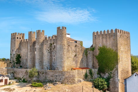 Photo of Medieval castle in small town of Obidos, Leiria district, Portugal.