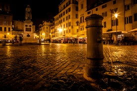 Aerial panoramic cityscape of Rome, Italy, Europe. Roma is the capital of Italy. Cityscape of Rome in summer. Rome roofs view with ancient architecture in Italy. 