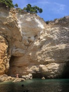 Photo of Vieste and Pizzomunno beach view, Italy.