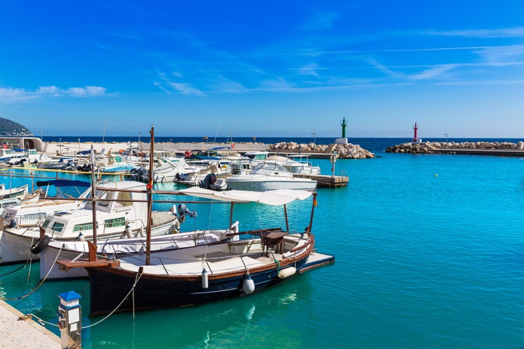 Majorca Cala Bona marina port Son Servera Mallorca in Balearic islands of spain