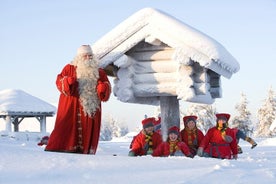 Tour di un giorno al Villaggio di Babbo Natale, safari con renne e husky, foto e pranzo