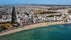 photo of aerial view of Didim Altinkum Beach and city center. Aydin Turkey.