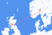 오슬로에서 출발해 글래스고로 향하는 항공편