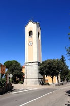 photo of aerial panoramic view of beautiful town of Lovran and sea walkway in Croatia.