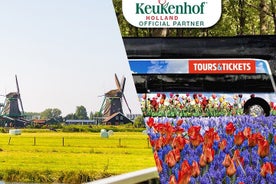 Offre combinée à Amsterdam : la campagne et les moulins à vent, et les jardins de Keukenhof