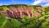 Photo of Red Ravine, badland natural reservation in Transylvania, Romania .