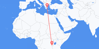 Flights from Burundi to Greece