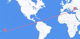 Flights from Niue to Turkey