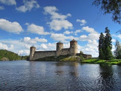 Photo of the town of Lappeenranta from the fortress Linnoitus.