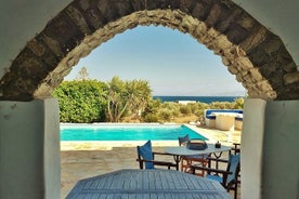 Romantisk grilling på Private Sea View Villa på Paros