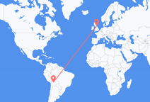 Flyrejser fra Cochabamba, Bolivia til Newcastle upon Tyne, England