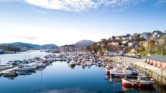 photo of view of Panorama of Kristiansund, Norway.