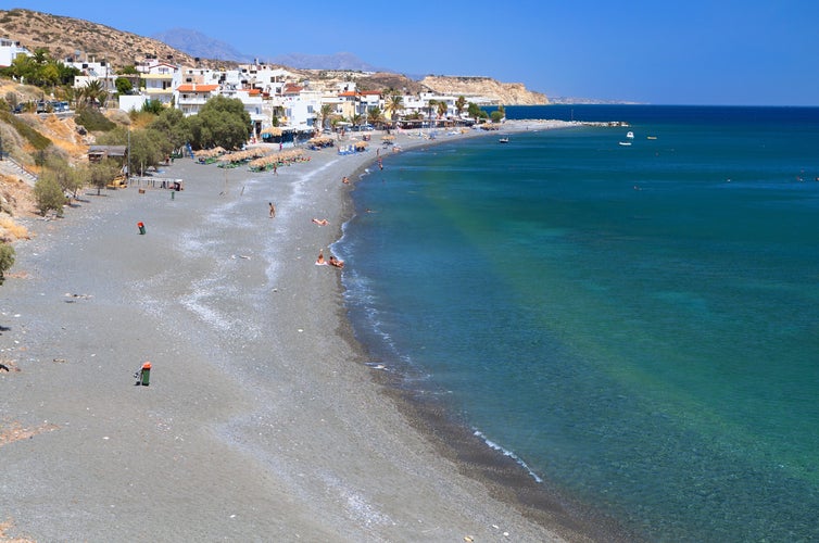 Mirtos bay and beach at Crete island in Greece, near Ierapetra city