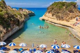 Corfu beach private tour to Porto Timoni, Canal d' Amour and San Stefanos