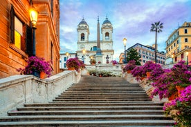 Photo of beautiful landscape of panoramic aerial view port of Genoa in a summer day, Italy.