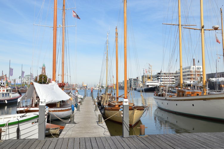 Marina city of Bremerhaven, Germany