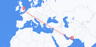 Vols d’Oman pour le Royaume-Uni