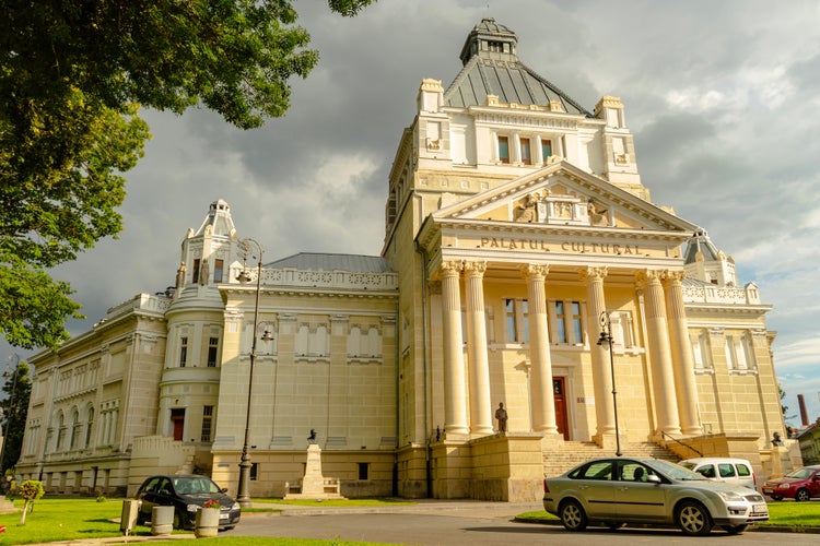 Photo of  view of 26.07.2020 Arad, Romania view of Cultural Palace of Arad.