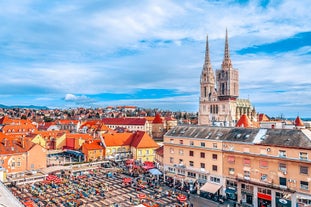 Aerial drone photo of famous european city of Pula and arena of roman time. Location Istria county, Croatia, Europe.