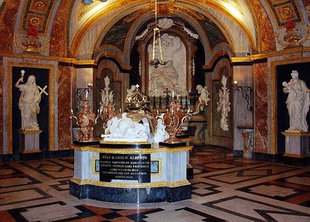photo of view of indoor Basilica of Superga, Italy.
