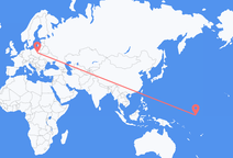 Flights from Bairiki to Warsaw