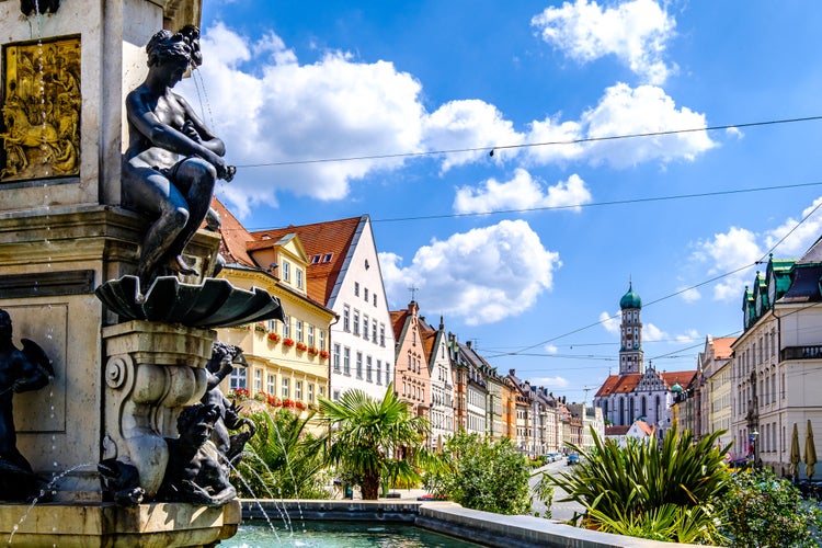 photo of view of old town of Augsburg - Bavaria.