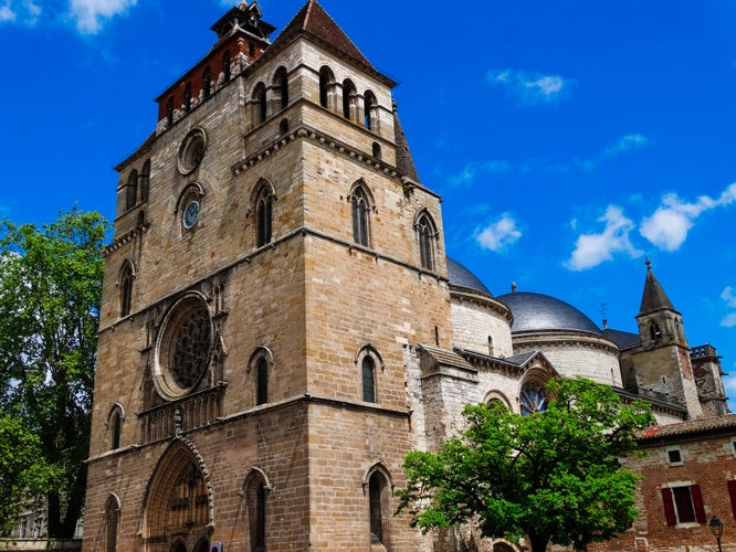 Photo of Cahors medieval cathedral, France.