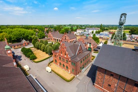 Photo of scenic summer view of the German traditional medieval half-timbered Old Town architecture and bridge over Pegnitz river in Nuremberg, Germany.