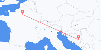 Flights from Bosnia & Herzegovina to France