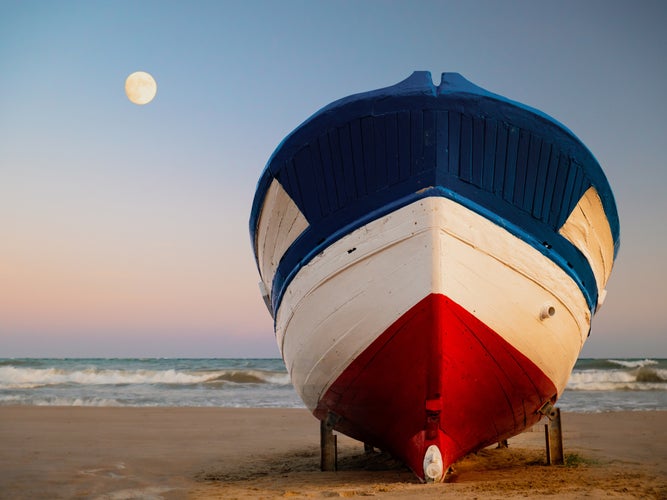 At the beach evening mood.