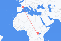 Flyg från Bujumbura till Barcelona