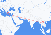 Flyrejser fra Vientiane til Iraklio