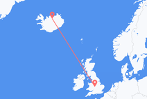 Flyrejser fra Akureyri, Island til Birmingham, England