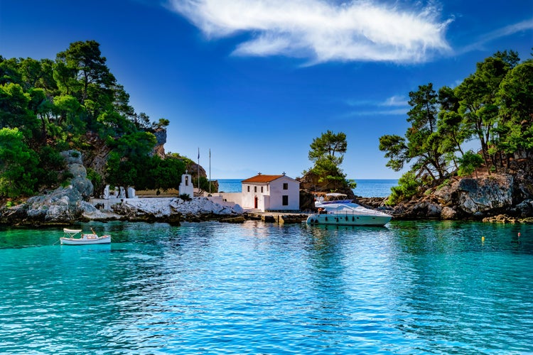 Photo of dreamy summer destination placed near the cities of Preveza and Igoumitsa.