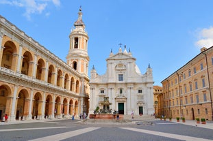 Photo of beautiful landscape of panoramic aerial view port of Genoa in a summer day, Italy.