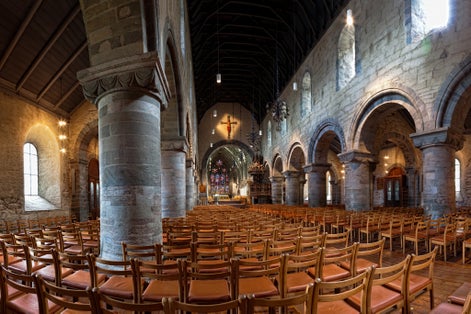 Stavanger Cathedral bulit from 1125 in Anglo-Roman style.