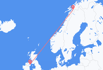 Flyrejser fra Narvik til Belfast