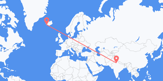 Vols de l’Inde pour l’Islande