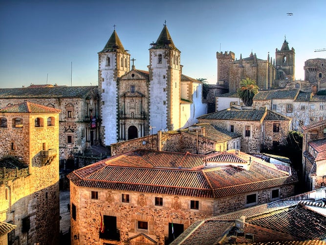 photo of view of Caceres, Spain.